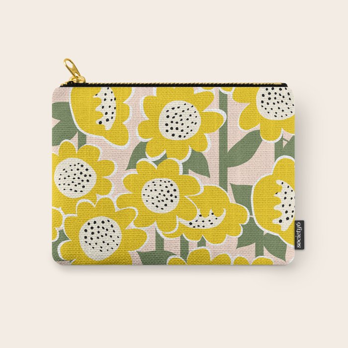 Sunny Flowers #2 Carry All Pouch Gallery Image 1
