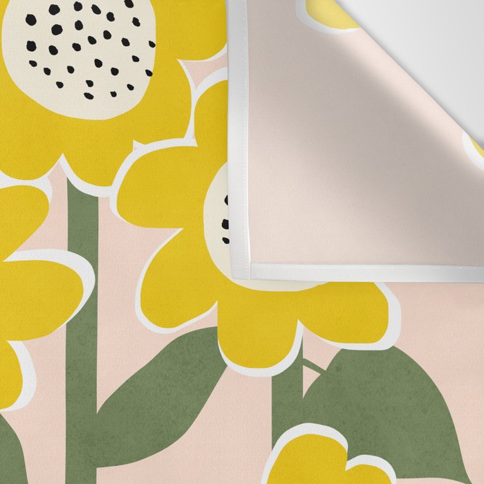 Sunny Flowers #2 Wall Tapestry Gallery Image 3