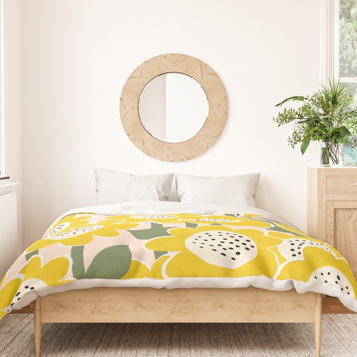 Sunny Flowers #2 Duvet Cover Gallery Image 3