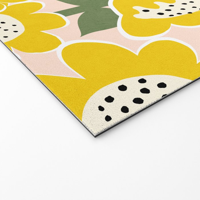 Sunny Flowers #2 Welcome Mat Gallery Image 2
