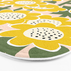 Sunny Flowers #2 Bath Mat Gallery Image 3