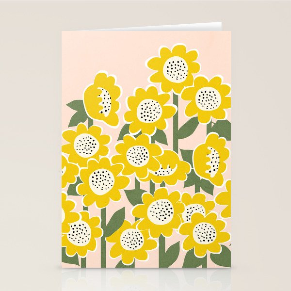 Sunny Flowers #2 Stationery Card Gallery Image 2