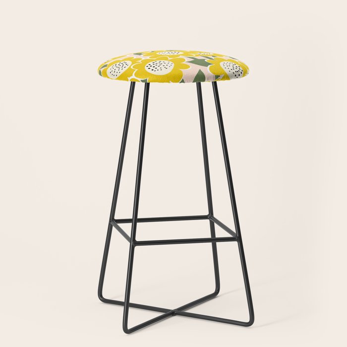 Sunny Flowers #2 Stool Gallery Image 1