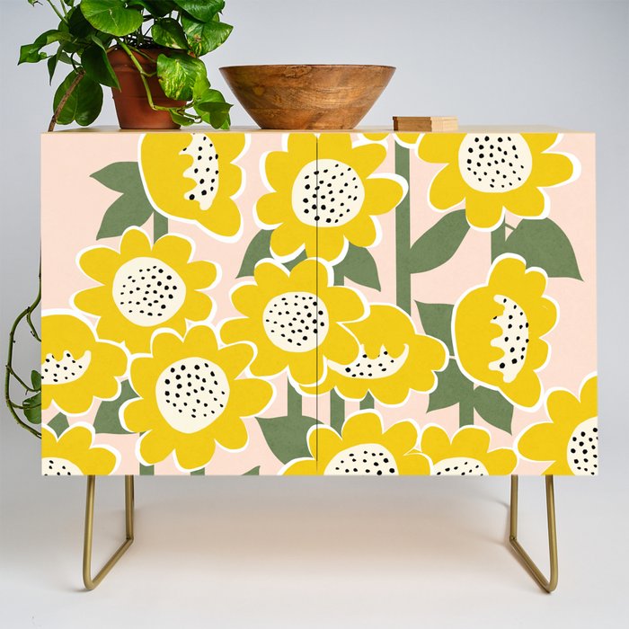 Sunny Flowers #2 Credenza Gallery Image 1