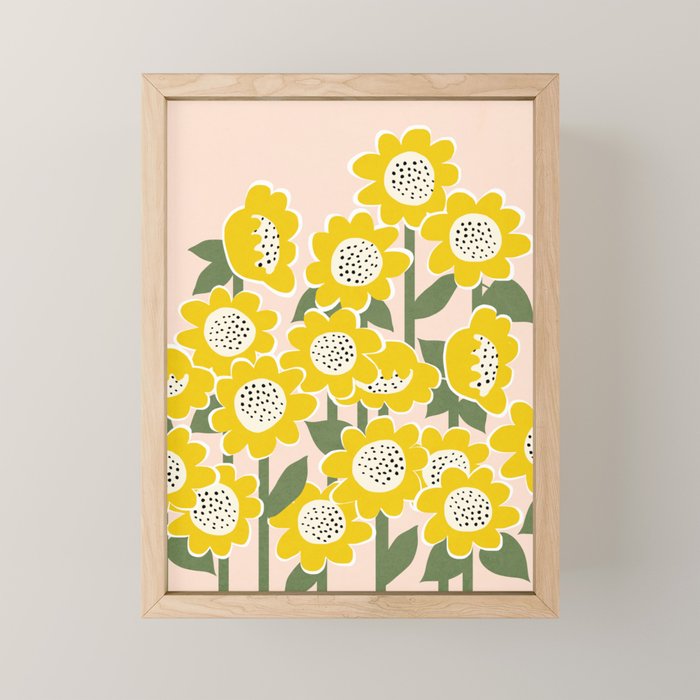 Sunny Flowers #2 Mini Art Print Gallery Image 1