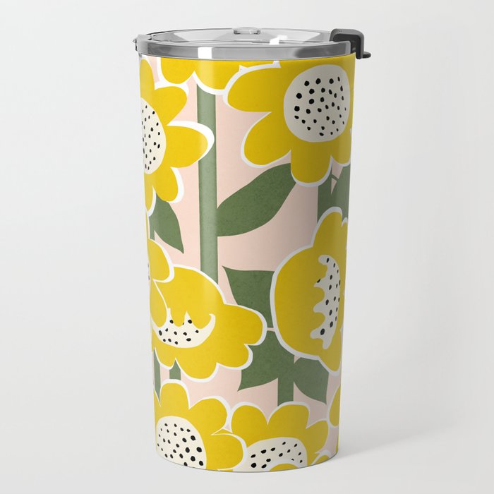 Sunny Flowers #2 Travel Mug Gallery Image 2