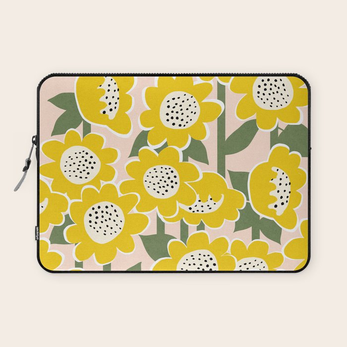 Sunny Flowers #2 Laptop Sleeve Gallery Image 1