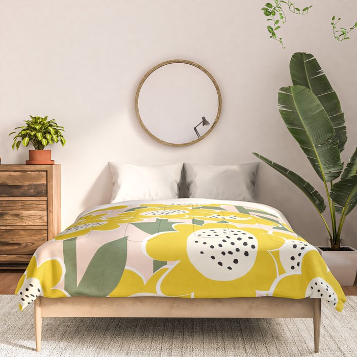 Sunny Flowers #2 Comforter Gallery Image 3