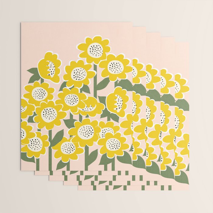 Sunny Flowers #2 Wrapping Paper Gallery Image 3