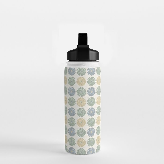 Retro Summer Daisies II Water Bottle Gallery Image 2