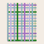 Gingham - Very Peri, Green, turquoise  Notebook Gallery Image 4