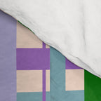 Gingham - Very Peri, Green, turquoise  Comforter Gallery Image 4