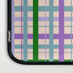 Gingham - Very Peri, Green, turquoise  Laptop Sleeve Gallery Image 3