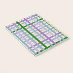 Gingham - Very Peri, Green, turquoise  Notebook Gallery Image 3