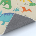 Jurassic Dinosaurs in Primary Colors Rug Gallery Image 4