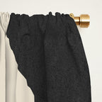 Graphic Edge Shapes - Bleu Navy Window Curtain Gallery Image 2