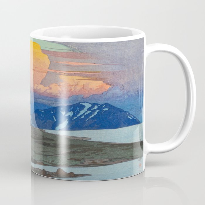 Japan Alps Vintage Beautiful Japanese Woodblock Print Hiroshi Yoshida Landscape Coffee Mug Gallery Image 1