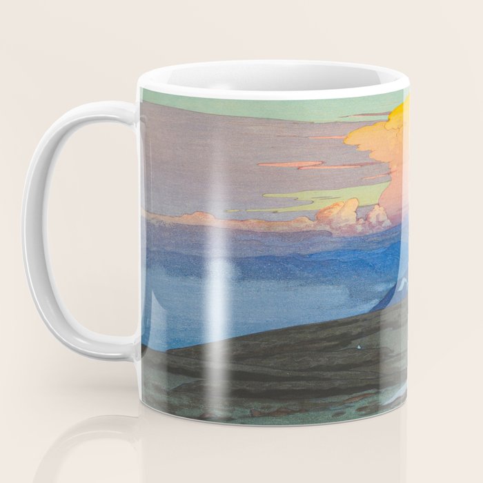 Japan Alps Vintage Beautiful Japanese Woodblock Print Hiroshi Yoshida Landscape Coffee Mug Gallery Image 3