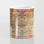 Copper Turquoise Antique Tabriz Rug Print Coffee Mug Gallery Image 4