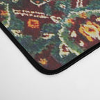 Copper Turquoise Antique Tabriz Rug Print Desk Mat Gallery Image 4