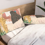 Woman relaxing in bath travel  Pillow Sham Gallery Image 2