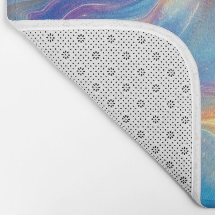 Colorful Opal Texture Seamless Pattern Bath Mat Gallery Image 2