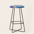 Colorful Opal Texture Seamless Pattern Stool Gallery Image 1