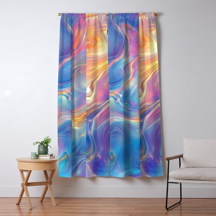 Colorful Opal Texture Seamless Pattern Window Curtain Gallery Image 1