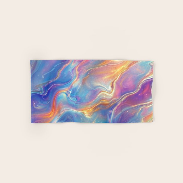 Colorful Opal Texture Seamless Pattern Bath Towel Gallery Image 1