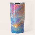 Colorful Opal Texture Seamless Pattern Travel Mug Gallery Image 1