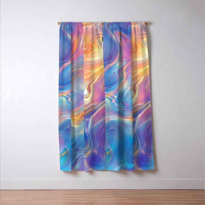 Colorful Opal Texture Seamless Pattern Window Curtain Gallery Image 3