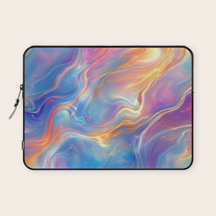 Colorful Opal Texture Seamless Pattern Laptop Sleeve Gallery Image 1