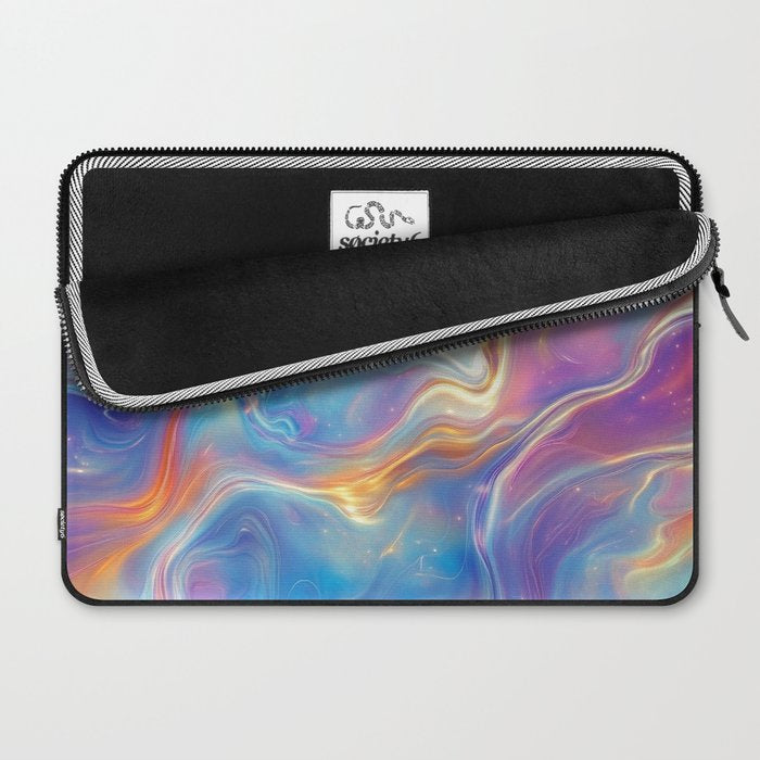 Colorful Opal Texture Seamless Pattern Laptop Sleeve Gallery Image 2