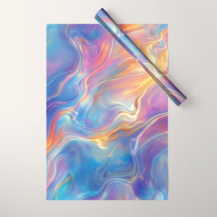 Colorful Opal Texture Seamless Pattern Wrapping Paper Gallery Image 1