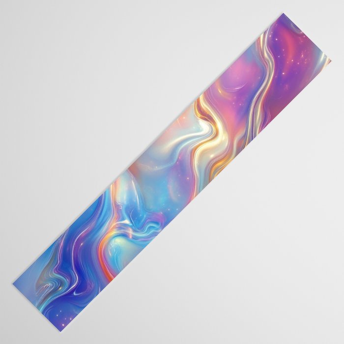 Colorful Opal Texture Seamless Pattern Table Runner Gallery Image 3