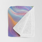 Colorful Opal Texture Seamless Pattern Throw Blanket Gallery Image 3