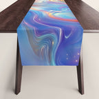 Colorful Opal Texture Seamless Pattern Table Runner Gallery Image 1