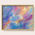 Colorful Opal Texture Seamless Pattern Serving Tray Gallery Image 1