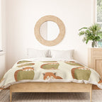 Whimsical Red Panda Duvet Cover Gallery Image 3