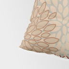 Festive, Floral Prints, Green, Terracotta, Red, Coloured Prints Pillow Sham Gallery Image 4