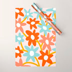 Sunny vase with Super Bloom Daisies Wrapping Paper Gallery Image 1