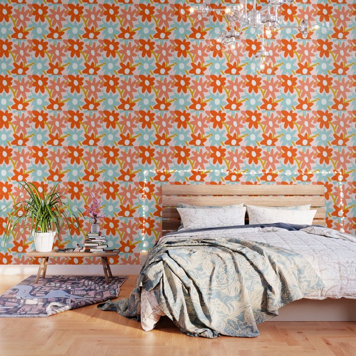 Sunny vase with Super Bloom Daisies Wallpaper Gallery Image 3