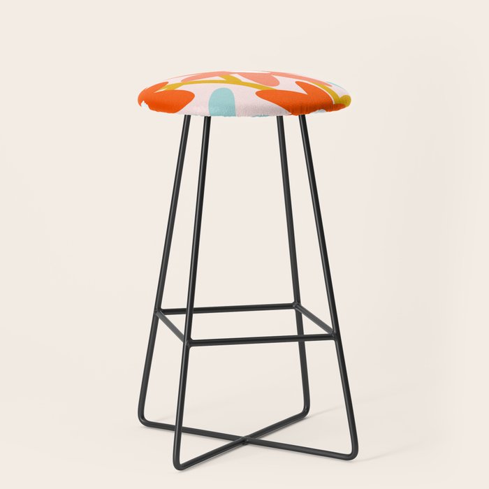 Sunny vase with Super Bloom Daisies Stool Gallery Image 1