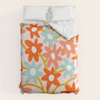 Sunny vase with Super Bloom Daisies Duvet Cover Gallery Image 6