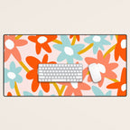 Sunny vase with Super Bloom Daisies Desk Mat Gallery Image 1