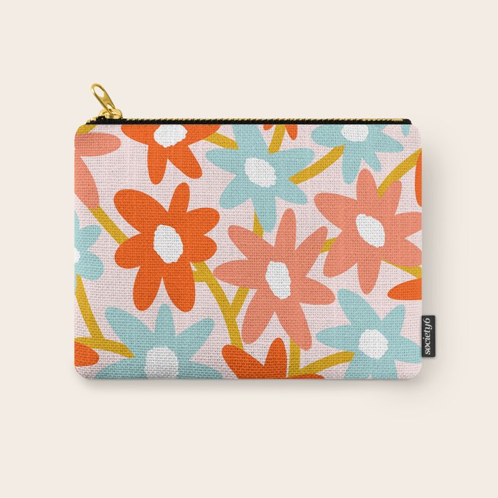 Sunny vase with Super Bloom Daisies Carry All Pouch Gallery Image 1