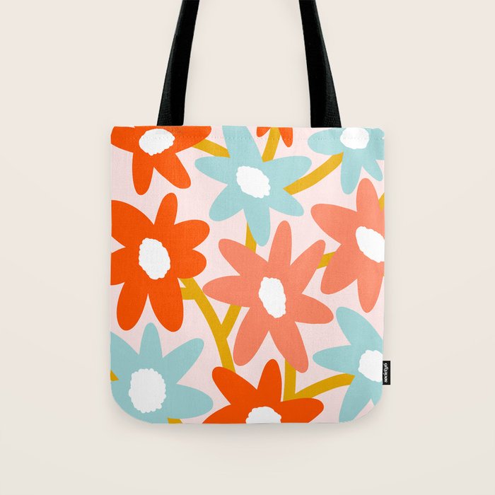 Sunny vase with Super Bloom Daisies Tote Bag Gallery Image 1
