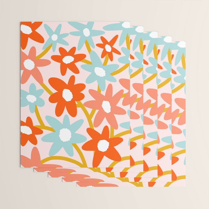 Sunny vase with Super Bloom Daisies Wrapping Paper Gallery Image 3