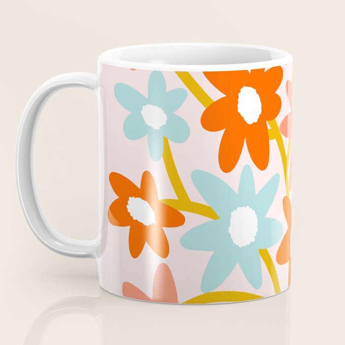 Sunny vase with Super Bloom Daisies Coffee Mug Gallery Image 3
