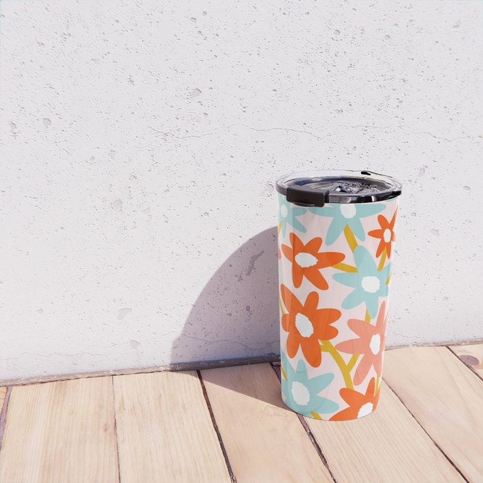 Sunny vase with Super Bloom Daisies Travel Mug Gallery Image 4